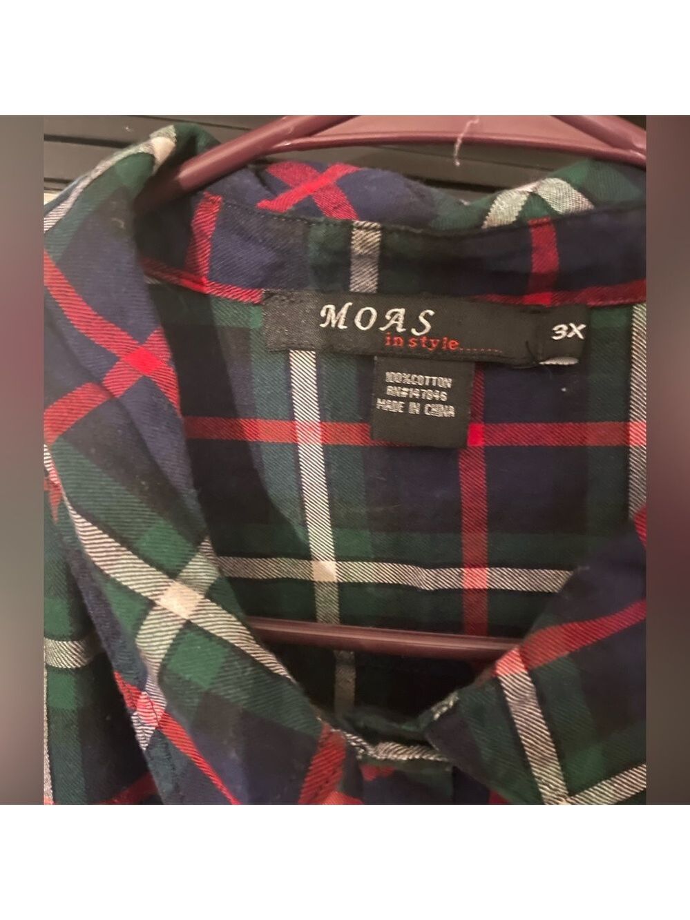 Moas Blue Strip Button down - Picture 2 of 2